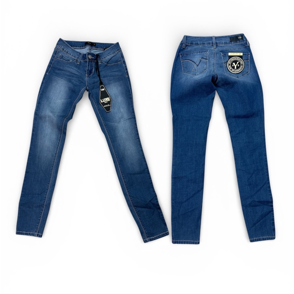 Luxxel Women's Classic Blue Skinny Jeans